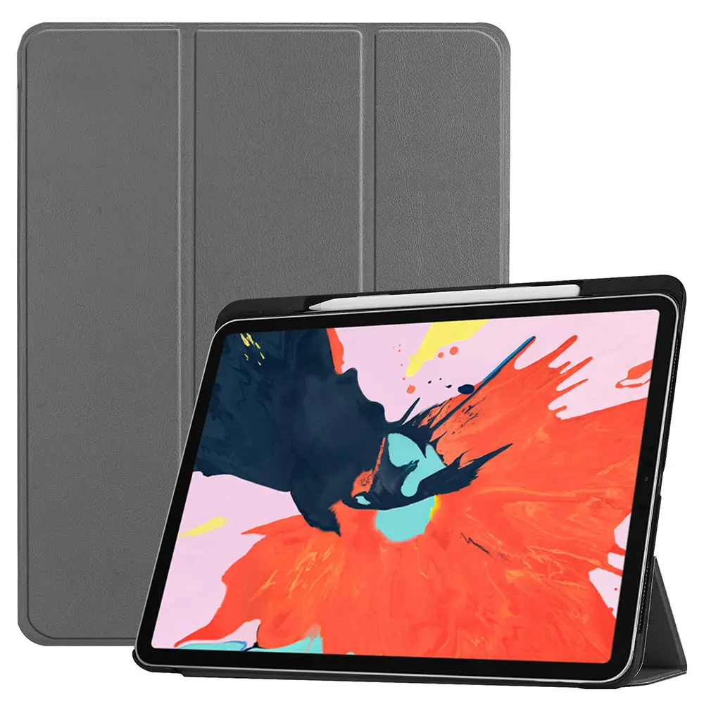 Case For iPad Pro 12.9 2018 3rd Gen PU Leather Flip Stand Smart With Pencil Holder 2020 4th Generation | Компьютеры и офис