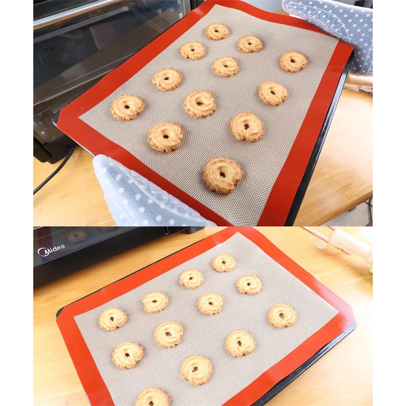 3 Size Cooking Silicone Mat Non-Stick Baking Pad For Cake Cookie Macaron Oil Proof Baking Liner Pastry Mat Bakeware Z