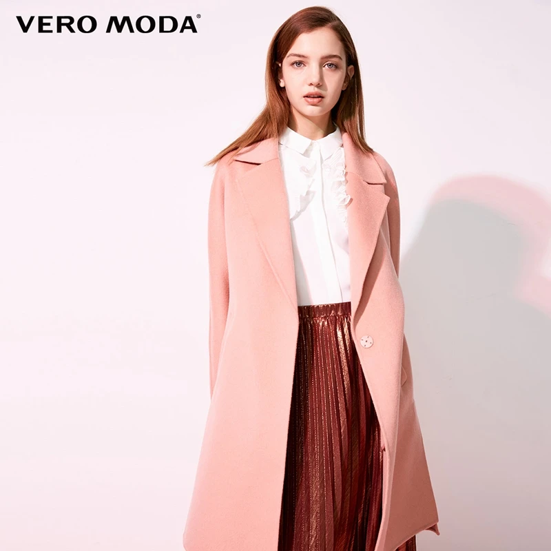 Женское шерстяное пальто с отворотами на плечах Vero Moda 318427511|Пальто| |