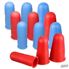 Клеевые антиобжимные колпачки для пальцев 12 шт силиконовые защитные пленки для пальцев в 3 размерах