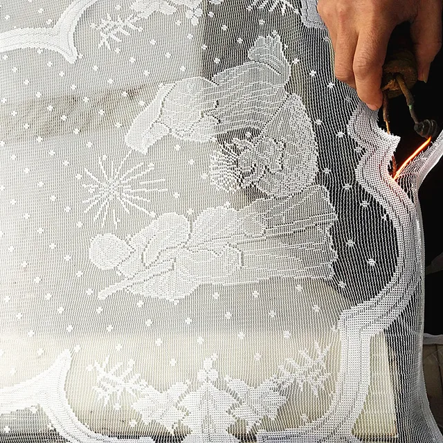 1Dcs Karácsonyi Csipke Terítő Szűz Mária Vallási Napi Kandalló Borító Divatasztal Futó Kemence Otthoni Buli Kellékek - Image 6