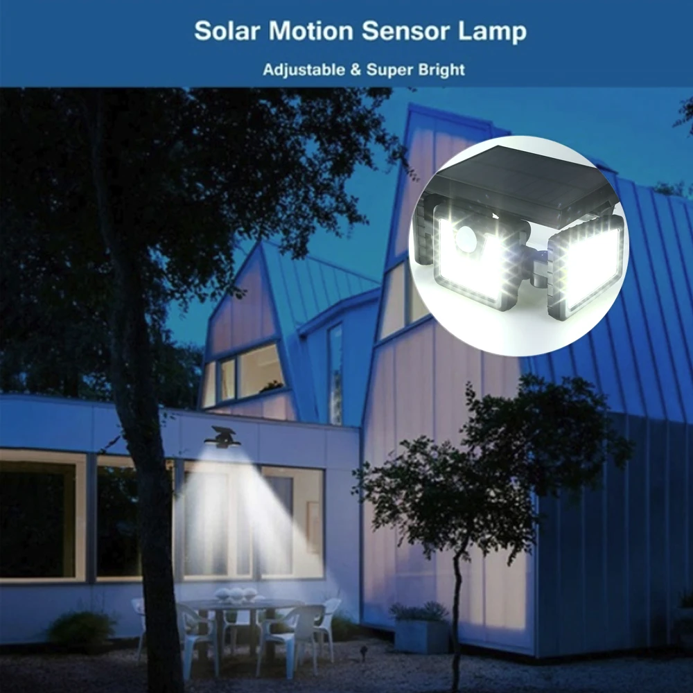 Motion Sensor Garden Rotatable Waterproof Outdoor Street Lamp Wall Lamp Wall Light Spotlight Durable Foldable Energy Saving PIR