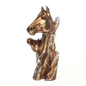 

Abstract Horse Statue Sculpture Craft Figurine Home Decoration Accessories Drawing Room Office Sandstone Statue Decor Figurine