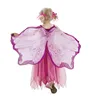 Kids Girl Princess Fairy Butterfly Wings Chiffon Blue Pink Purple ► Photo 2/6