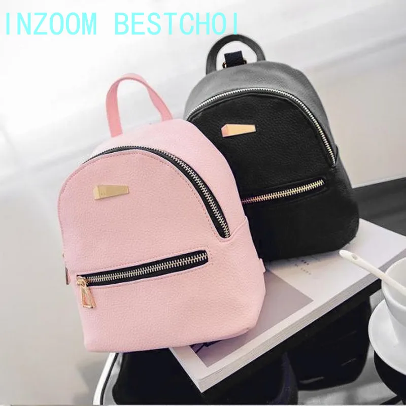 Mini Backpack Multi-Function Women Pu-Shoulder-Bag Teenage Girls Mochila-Feminina