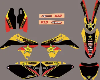 

6 styles team Stickers Graphics Backgrounds Decals for Suzuki RMZ250 RMZ-250 2010 2011 2012 2013 2014 2015 2016 2017 2018 250RMZ