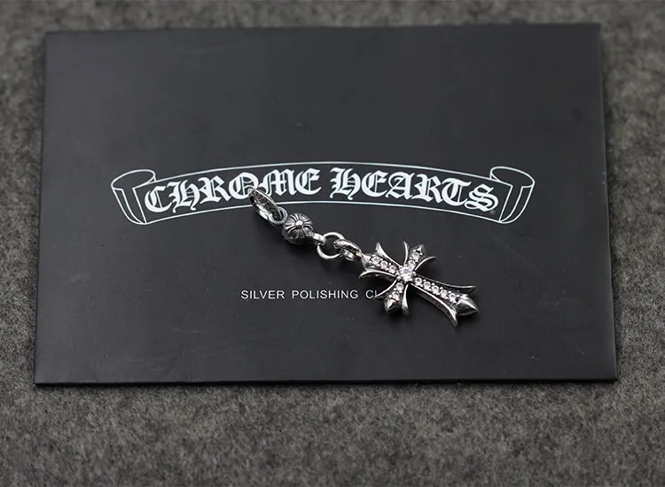 925 sterling silver men's pendant cross studded inlaid stone jewelry personality fashion style punk style classic gift to gift
