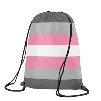 

Demigirl Pride Drawstring Backpack High Quality Bag Logo 30x45cm Sports ,