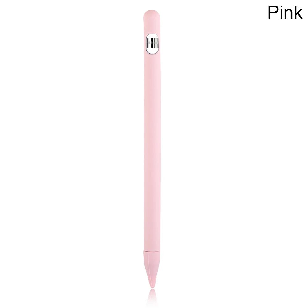 Мягкий силиконовый чехол для Apple Pencil, совместимый с iPad Tablet, стилус, пыленепроницаемый защитный чехол - Цвета: Розовый