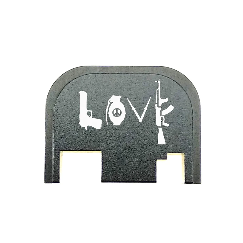 LOVE Персонализированная задняя крышка для Glock подходит для большинства моделей подходит для Gen 1-4 не подходит для G43 G42 или GEN 5 - Цвет: LOVE