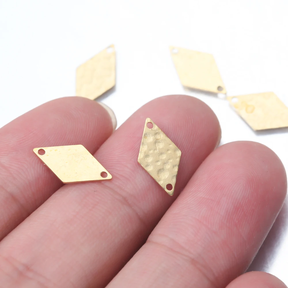 30 Anelli Di Collegamento A Rombo In Acciaio - Connettori Per Gioielli Fai Da Te, 3 Misure (12,16,20mm) Dorati - Foto 10