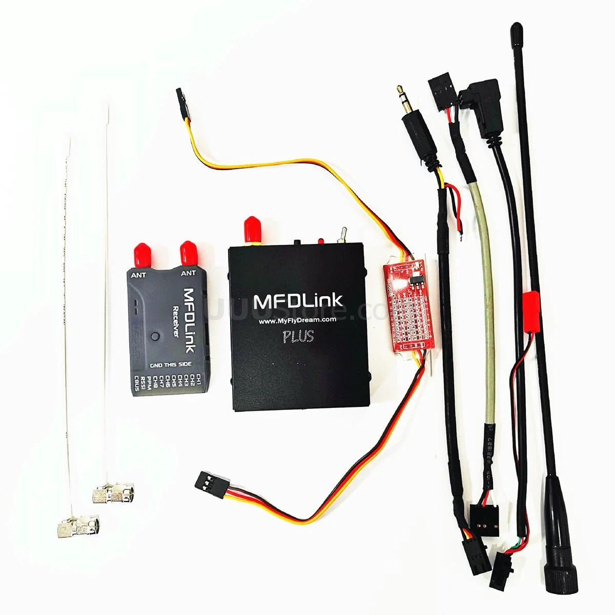 Fpv uhf sistema transmissor de longo alcance, 50km, mfdlink rlink