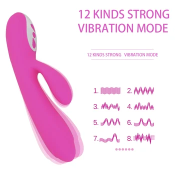 OLO Heating Rabbit Dildo Vibrator for Women12 Speed Sex Toys G Spot Clitoris Stimulator Vaginal Massager Adult Product 2