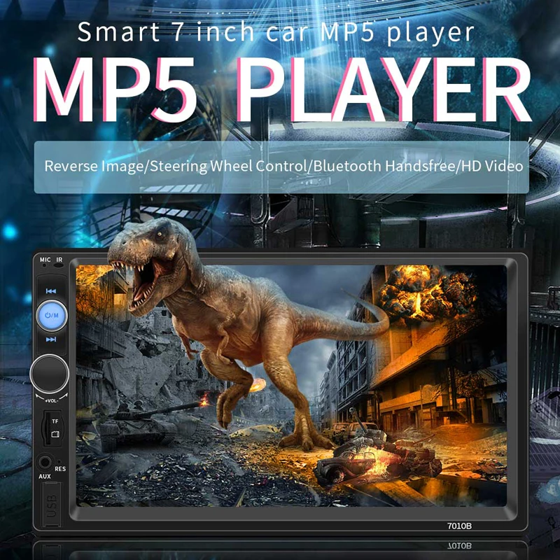 

2022New Android Apple Internet HD 7-inch MP3 Card Locomotive MP5 Player Bluetooth Call Reversing Party Control Car Video Players