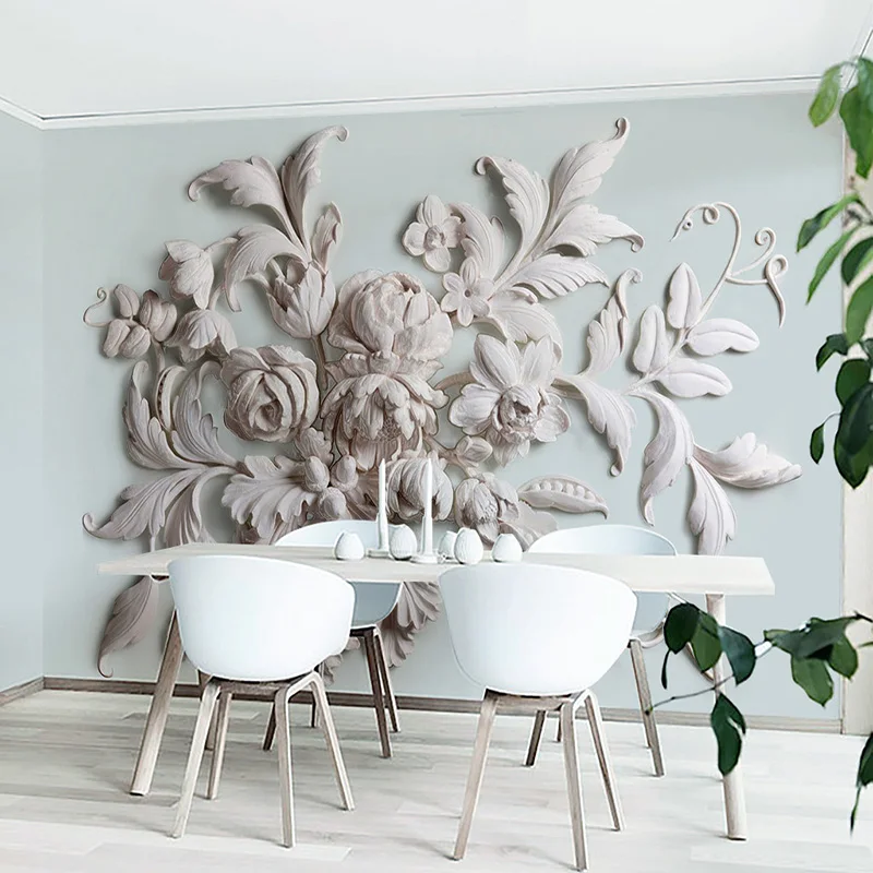 High-Quality-Modern-3D-Wallpaper-European-Style-Stereo-Relief-Leaf-Photo-Mural-Wallpaper-Dining-Room-Hotel
