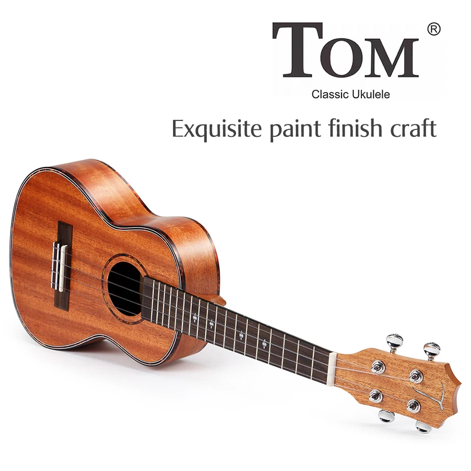 

TOM guitar ukulele manufactory import musical instruments Ukulele With bag 21"/23"26" Fine rosewood fretboard ukelele
