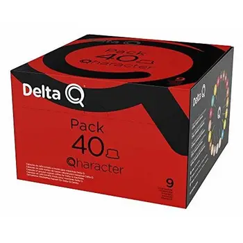 

Delta Q - Pack XL Qharacter 40 Cápsulas de Café - Intensidad Alta - 40 Cápsulas