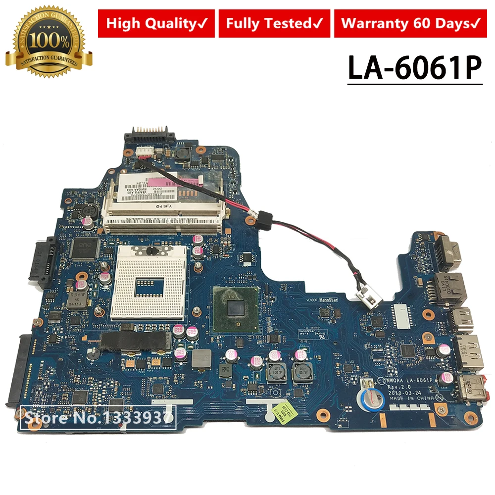 K000104250 материнская плата для Toshiba Satellite A660 A665 ноутбука NWQAA LA 6061P|Материнские платы| |