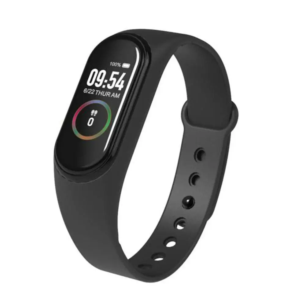 

Pedometer Waterproof M4 Color Screen Sports Fitness Step Counter Tracker Heart Rate Blood Pressure Monitoring Smart Bracelet