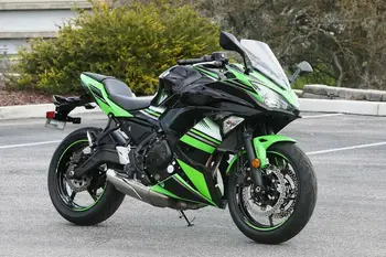

Black Green Complete Injection Fairing for 2017-2018 Kawasaki Ninja 650R ER6F