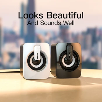 

Computer Speaker 4D Surround Sound Mini Subwoofer Music Speaker for Laptop Notebook PC Phone Stereo Bluetooth Loudspeaker