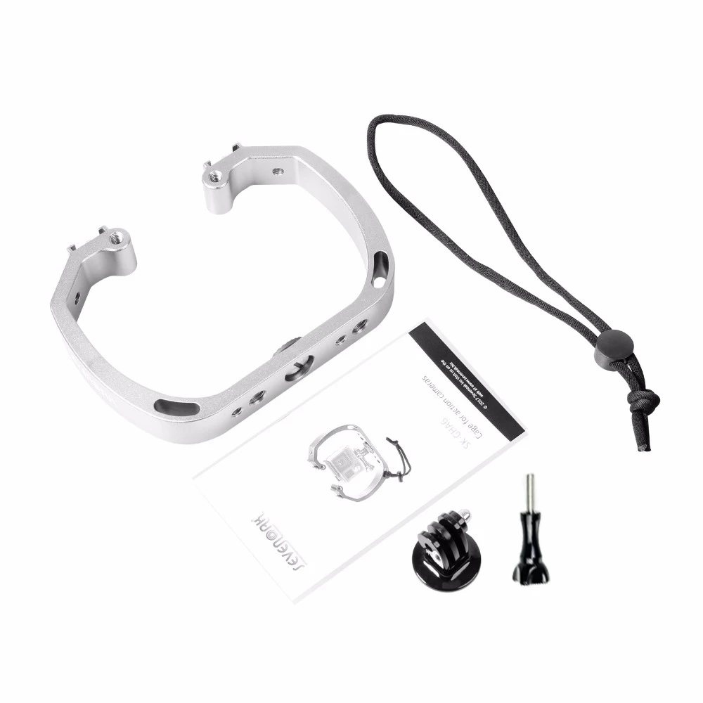 Selens Waterproof Underwater Diving Rig Handheld Video Dive Light Stabilizer Double-Arm Tray For Sport Camera Gopro Bracket 6