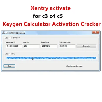 

For MB Star Xentry C3 C4 C5 register Active Xentry Developer V1.1.0 Keygen Calculator Activation Cracker send by download link