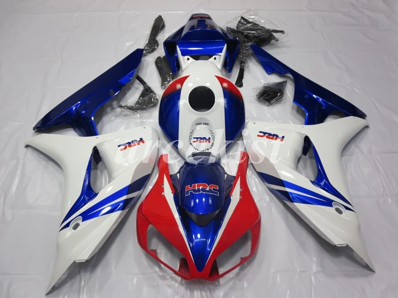 Топ литья под давлением ABS Обтекатели комплект подходит для CBR1000RR 2006 2007 06 07 1000 RR CBR1000 Кузов Набор красный синий HRC