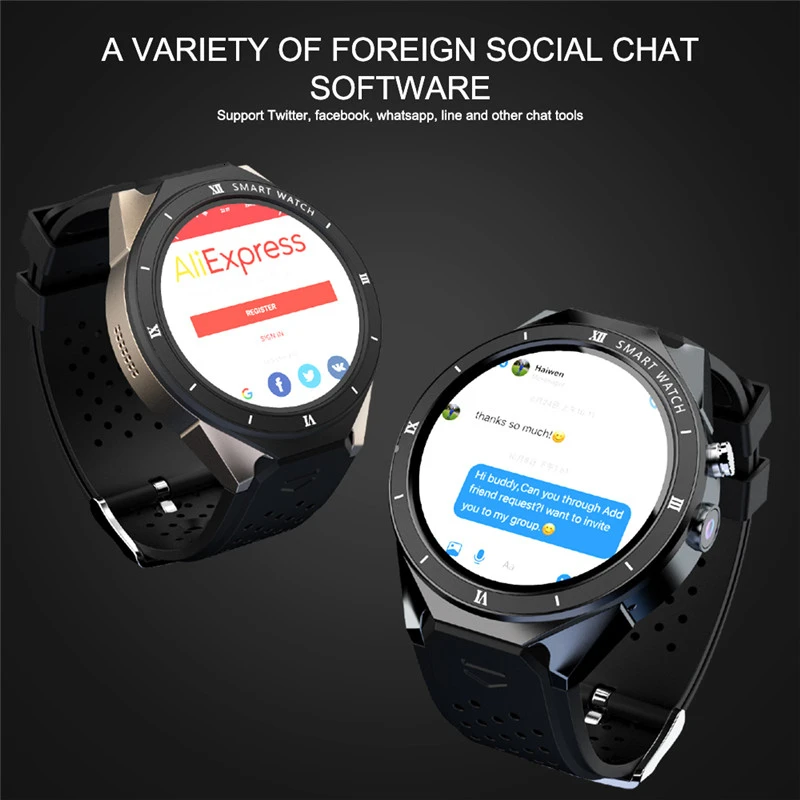 Новые мужские Смарт-часы 1,3" с сенсорным экраном, sim-карта, Bluetooth, 3g, gps, 1 Гб+ 16 ГБ, Android 7,0, пульсометр, gps, шагомер, умные часы для Ios