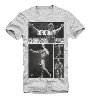 

E1Syndicate T-Shirt Arnold Pumping Iron Bodybuilding Grey 1994G Summer Style Casual Wear Tee Shirt