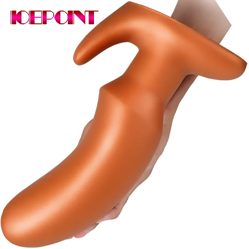 Adult Diary Golden Horn Super Huge Butt Plug Heavy Speculum Anal Sex Toys Silicone Prostate Massager Anus Stimulator | Красота и