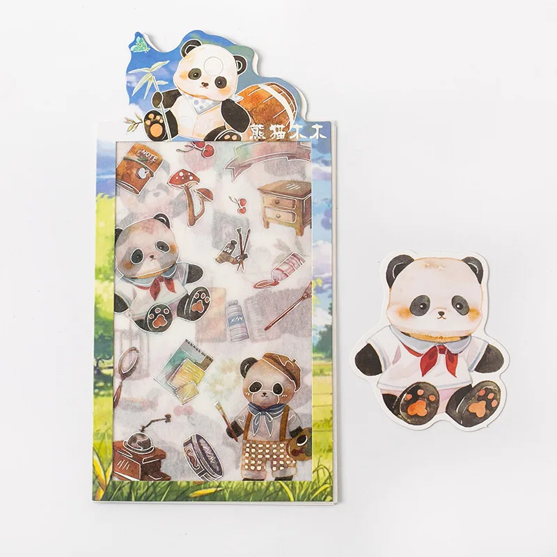 76941XiongMaoMuMu 20 компл./лот Kawaii канцелярские наклейки бронзового цвета милое животное дневник декоративные Мобильный наклейки Скрапбукинг ручные поделки наклейки - Цвет: 76941XiongMaoMuMu