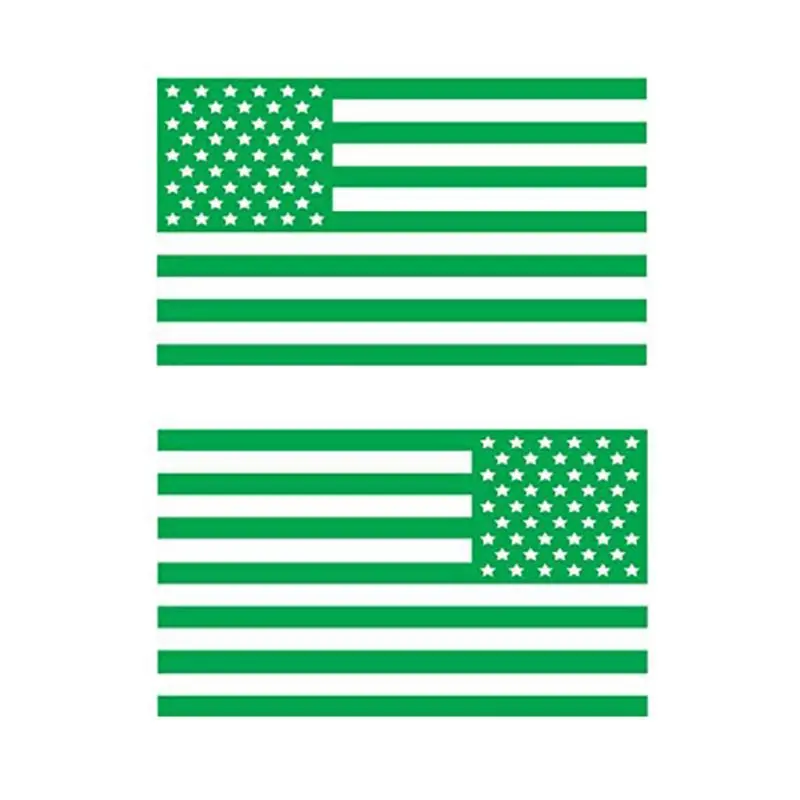 Классическая Байкерская Экипировка приглушенные американские флаги тактический военный Флаг США наклейка джип американский флаг наклейка - Название цвета: F