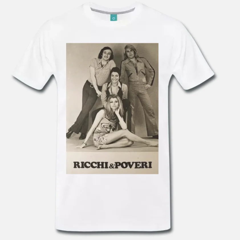 Футболка с рисунком и надписью SARA' PERCHE' TI AMO VINTAGE ANNI 70 1 S-M-L-XL-2XL-3XL | Мужская