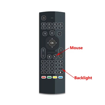 

Hot MX3-L Backlit Air Mouse T3 Smart Voice Remote Control 2.4G RF Wireless Keyboard For X96 mini KM9 A95X H96 MAX Android TV Box