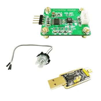 

Turbidity Sensor Module + Water Turbidity Sensor + CH340g USB to TTL Module