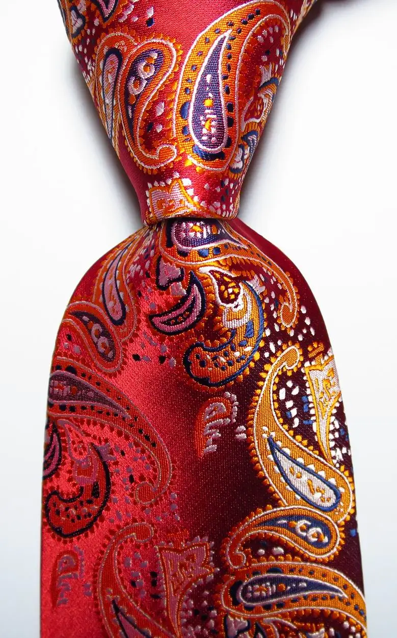 Новая Мода Цветочный Пейсли галстук мужской 8 см набор шелковых галстуков Красный Синий Фиолетовый Зеленый жаккардовый тканый шелк мужской галстук Галстук - Цвет: 14 as picture