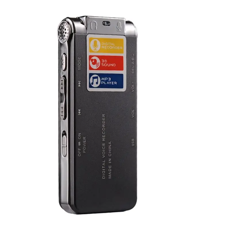 8GB Клип USB Цифровой диктофон Аудио Диктофон Запись Ручка MP3 плеер