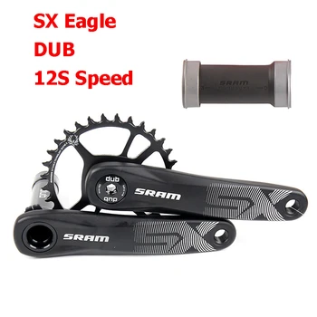

DUB 12 Speed Original SRAM SX EAGLE Crank 34T 38T 6mm Offset Steel Chainring 170mm 175mm 1x12 MTB Bicycle Crankset