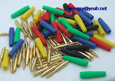 

DHL/EMS 250pcs colors Copper 2mm Banana Plug for Binding Post Test Probes Medical Devices-A7