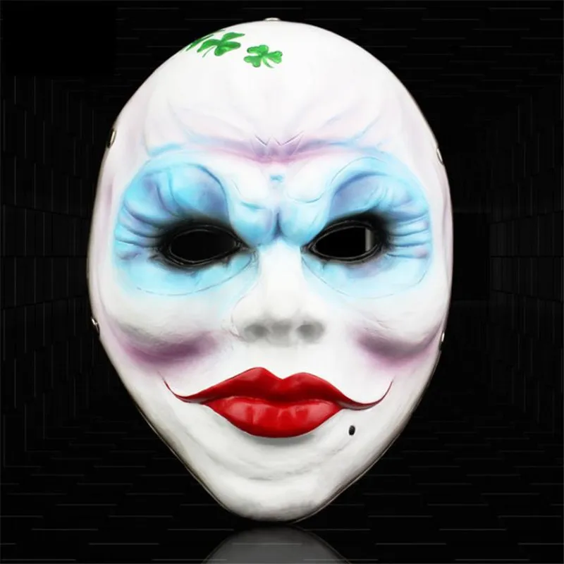 5 V For Vendetta Payday: The Heist Female Robber аниме Наруто Учиха Мадара Мстители муравей Джокер Косплей Маска вечерние на Хэллоуин - Цвет: 5