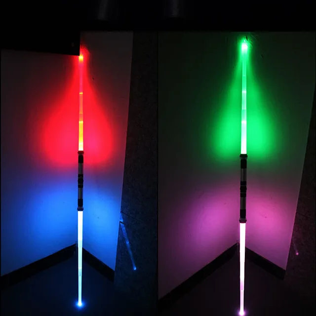 2PCS Flashing Lightsaber Toys For Children Saber Laser Sword Light Up Led Lightstick Glow In The Dark Boy Girl Birthday Gift 5