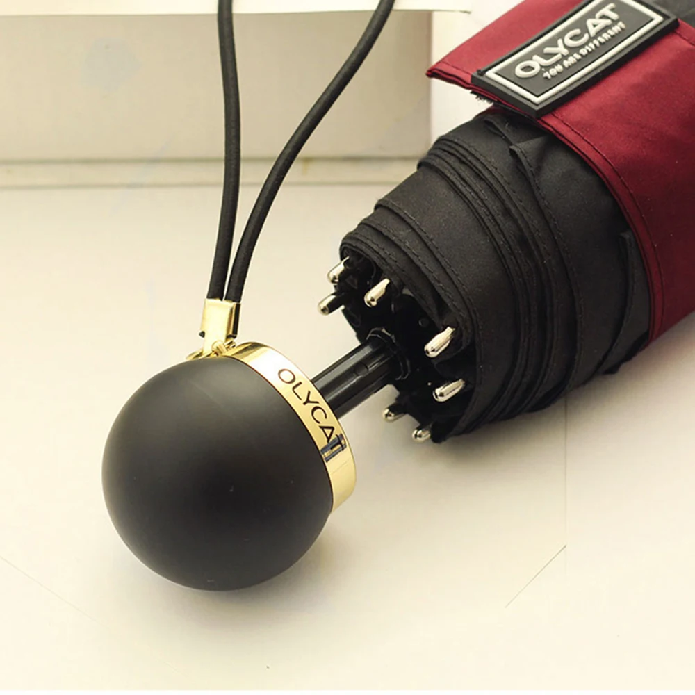 Skup OLYCAT kieszonkowy mini Parasol przeciwsłoneczny anty UV pięć parasole składane deszcz kobiety Parasol przeciwsłoneczny marki Parasol z włókna szklanego Paraguas