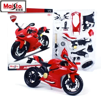 

MAISTO 1:12 Ducati,KTM,Kawasaki,HONDA Diecasts Assembled Alloy Motorcycle Model Assembling DIY Kids Educational Toy Vehicles