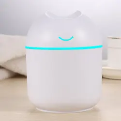 Air Humidifier Mini Ultrasonic USB Essential Oil Diffuser Car Purifier Aroma Anion Mist Maker for Home Car with LED Night Lamp