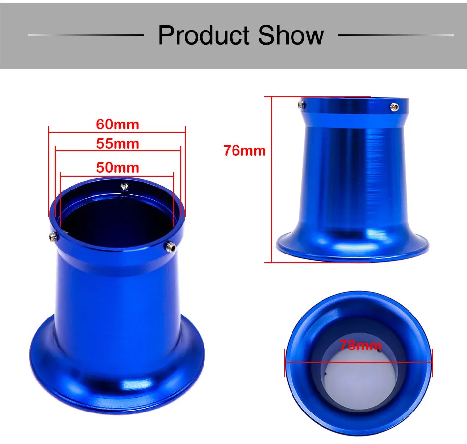 ZSDTRP 55 мм для 32 мм 34 мм карбюратор универсальный мотоцикл PWK Keihin Koso фильтр карбюратора чашка ветер чашки Рог фильтр