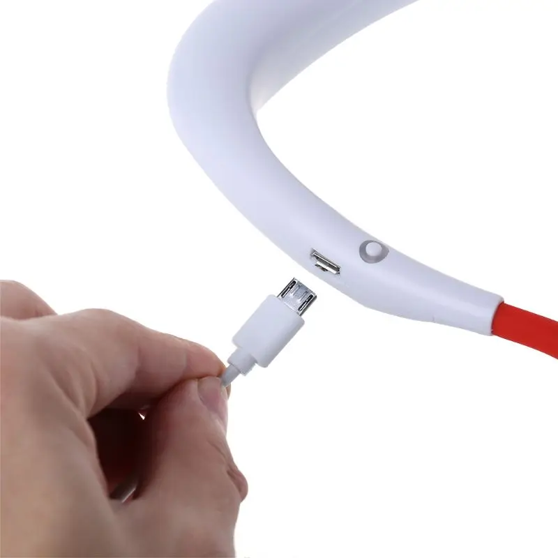 Hands-free шея полоса руки-свободно висящий USB перезаряжаемые двойные вентиляторы мини-вентилятор летом портативный