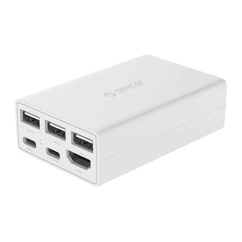 Белый Док-станция type-C до USB3.0* 3/type-C/HDMI PD Поддерживаемые системы Windows, Linux, Mac OS, Android, CPH-X4 - Цвет: Белый