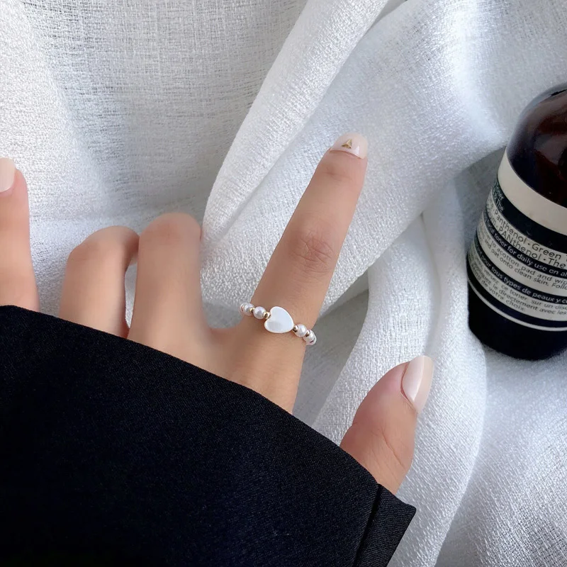Pearl Bead Rings for Women Geometric Simulated Pearls Minimalist Finger Ring Vintage Party Jewellery Wedding Accessories Gifts - Image 5