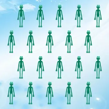 

20pcs Garden Tie Adjustable Reusable Frog Shape Plants Fixed Cable Ties for Garden